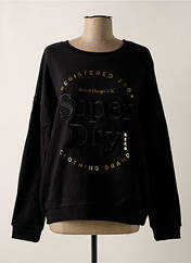 Sweat-shirt noir SUPERDRY pour femme seconde vue