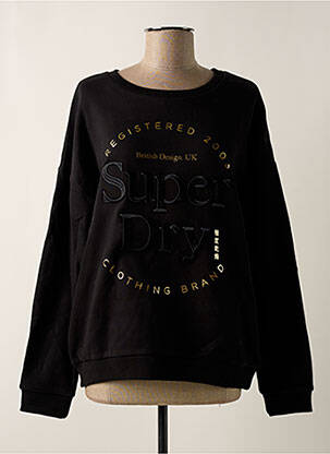 Sweat-shirt noir SUPERDRY pour femme