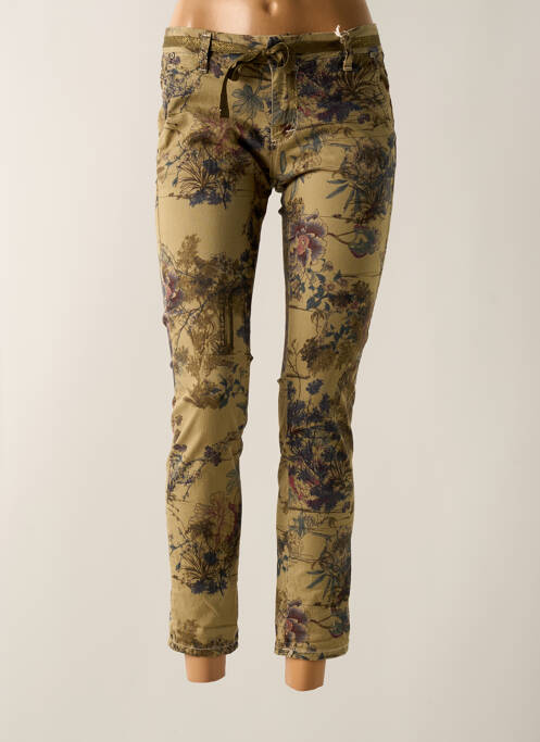 Pantalon slim vert PLEASE pour femme