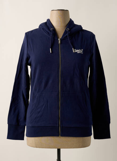 Veste casual bleu SUPERDRY pour femme