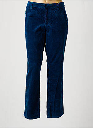 Pantalon chino fermeture zippée sous rabat boutonné taille normale bleu ESPRIT femme
