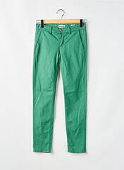 Pantalon chino vert HAPPY pour femme seconde vue