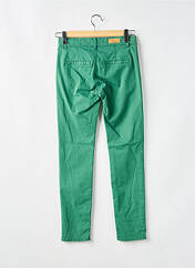 Pantalon chino vert HAPPY pour femme seconde vue