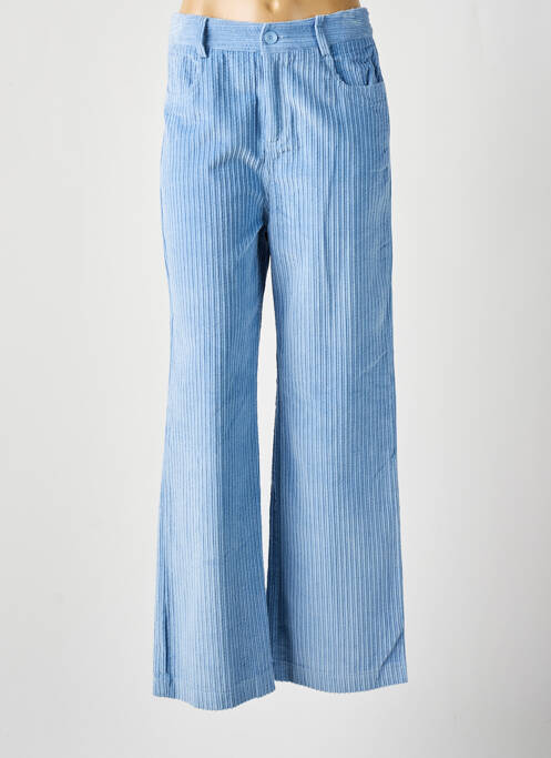 Pantalon droit bleu GRACE & MILA pour femme