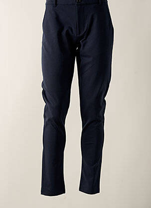 Pantalon chino stretch taille normale bleu SOLID homme