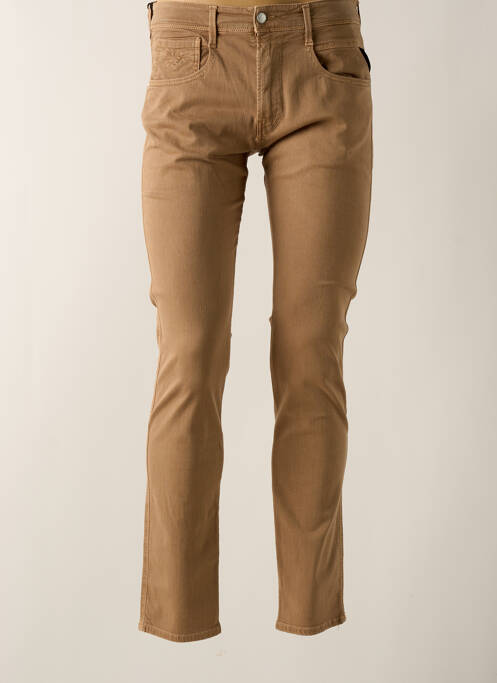 Pantalon slim marron REPLAY pour homme