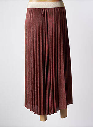 Jupe longue coupe fluide marron PLEASE femme