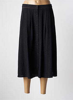 Jupe mi-longue taille normale noir GRACE & MILA femme