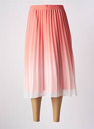 Jupe mi-longue doublure textile orange ESPRIT femme