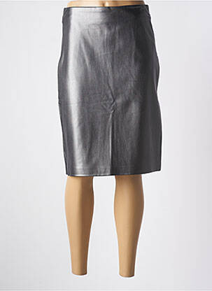 Jupe mi-longue taille normale gris ESPRIT femme