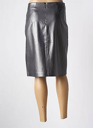Jupe mi-longue taille normale gris ESPRIT femme