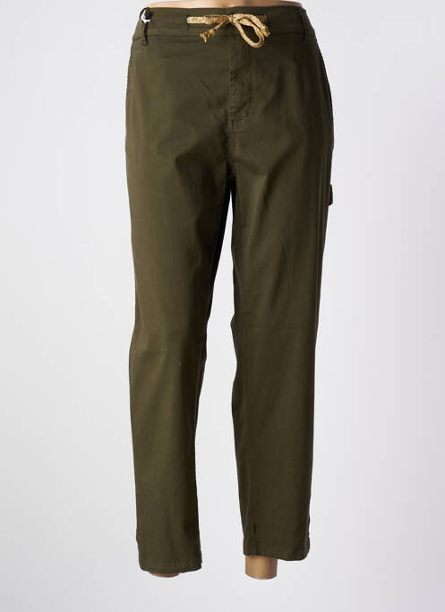 Pantalon 7/8 vert PLEASE pour femme