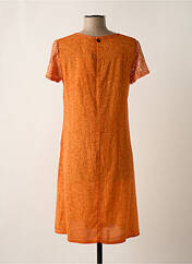 Robe mi-longue orange MALOKA pour femme seconde vue