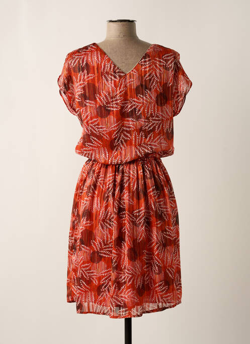 Robe courte orange SARAH JOHN pour femme