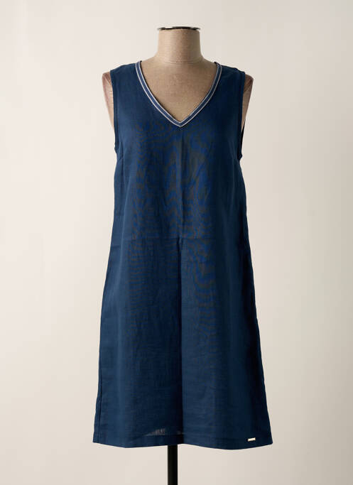 Robe mi-longue bleu MALOKA pour femme