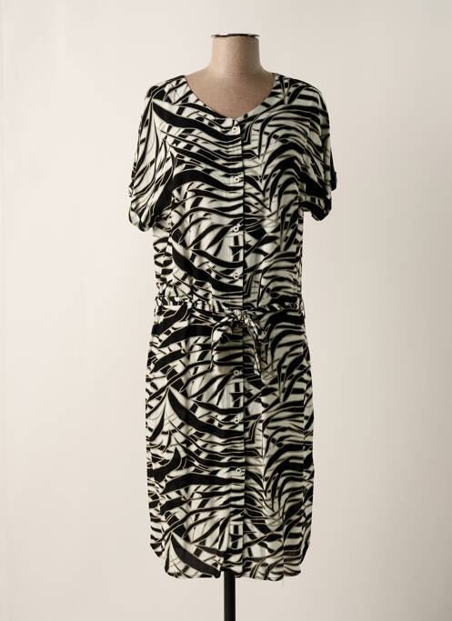 Robe mi-longue noir BRANDTEX pour femme