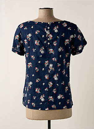 Blouse manches courtes manches courtes bleu LILY & ME femme