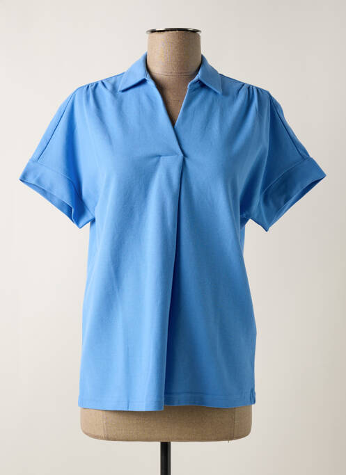 Polo bleu BRANDTEX pour femme