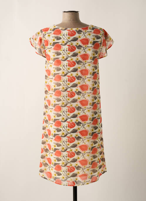 Robe mi-longue orange MD'M pour femme