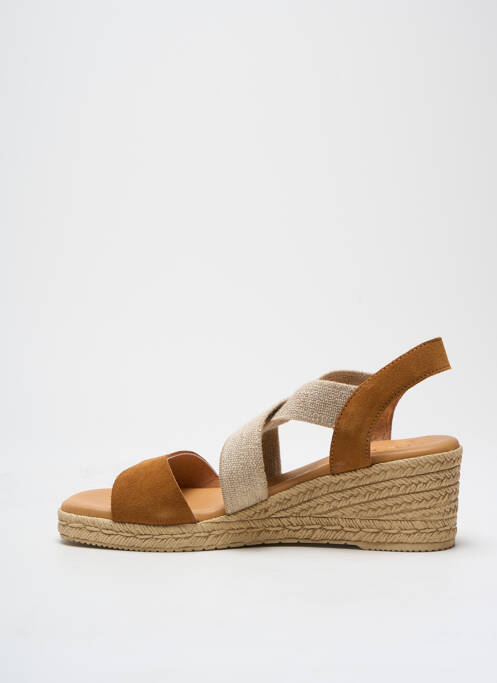 Sandales/Nu pieds marron KAOLA pour femme