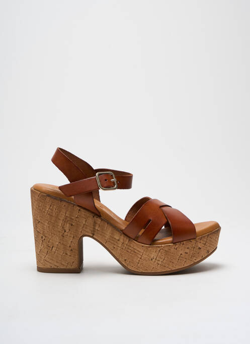 Sandales/Nu pieds marron KAOLA pour femme