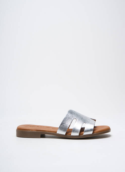 Mules/Sabots argent KAOLA pour femme