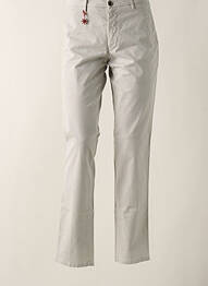 Pantalon chino stretch taille normale blanc MANUEL RITZ homme