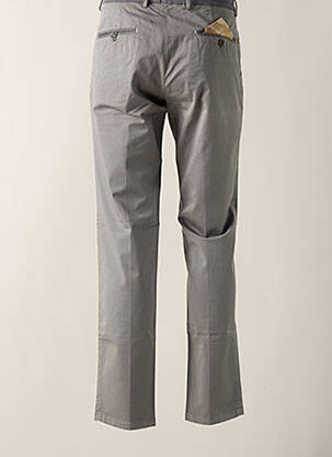 Pantalon chino fermeture zippée sous rabat avec crochet taille normale gris MANUEL RITZ homme