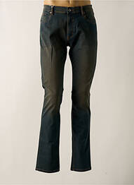 Jeans coupe slim stretch taille normale bleu fonce BRUNO SAINT HILAIRE homme