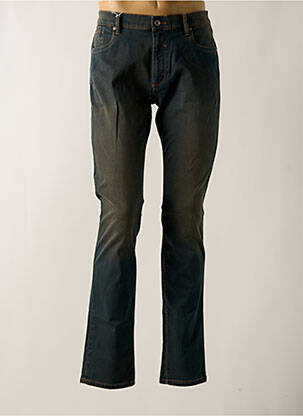 Jeans coupe slim stretch taille normale bleu fonce BRUNO SAINT HILAIRE homme