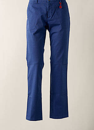 Pantalon chino bleu MANUEL RITZ pour homme