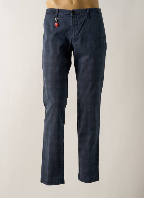 Pantalon chino bleu MANUEL RITZ pour homme