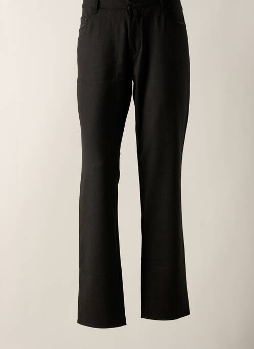 Pantalon droit noir BRUNO SAINT HILAIRE pour homme