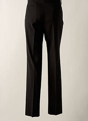 Pantalon slim fermeture zippée sous rabat avec crochet noir BRUNO SAINT HILAIRE homme