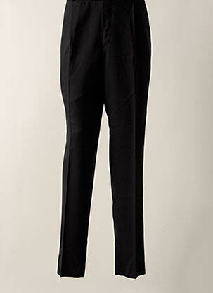 Pantalon droit coupe droite noir LUCAS DELLI homme