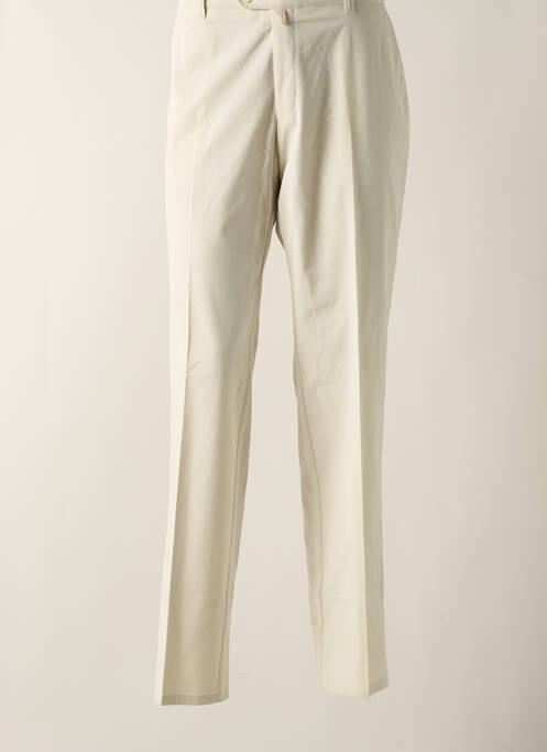 Pantalon droit beige BRUNO SAINT HILAIRE pour femme