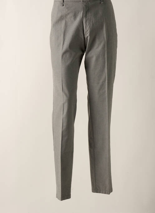 Pantalon droit gris BRUNO SAINT HILAIRE pour homme