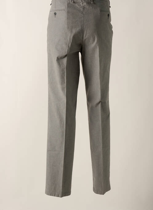 Pantalon droit gris BRUNO SAINT HILAIRE pour homme