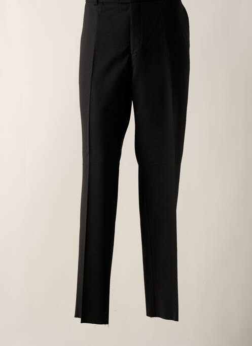 Pantalon droit noir BRUNO SAINT HILAIRE pour homme