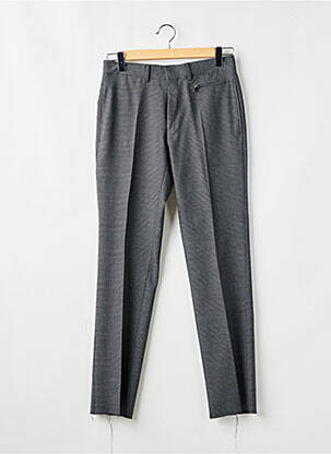 Pantalon droit tissage chiné taille haute gris LAGERFELD homme