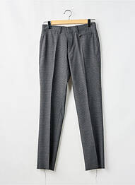 Pantalon droit tissage chiné taille haute gris LAGERFELD homme