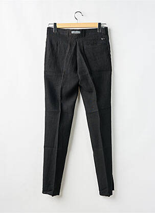 Pantalon droit fermeture zippée sous rabat avec crochet taille haute noir LAGERFELD homme