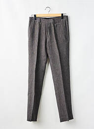 Pantalon droit tissage chiné taille haute gris LAGERFELD homme