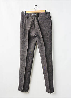 Pantalon droit tissage chiné taille haute gris LAGERFELD homme