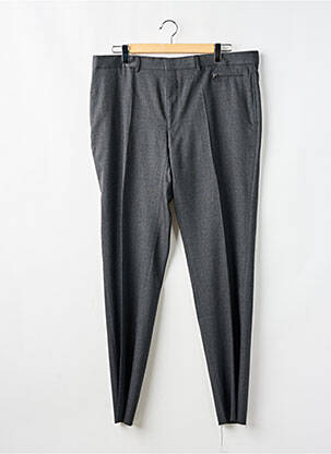 Pantalon droit tissage chiné taille haute gris LAGERFELD homme