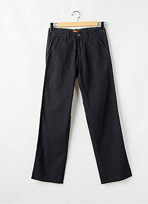 Pantalon droit tissage popeline taille normale noir HUGO BOSS homme