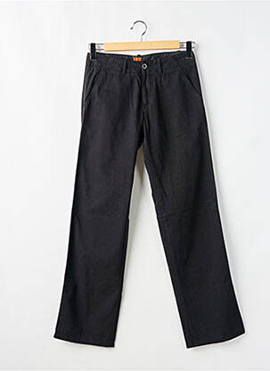Pantalon droit tissage popeline taille normale noir HUGO BOSS homme