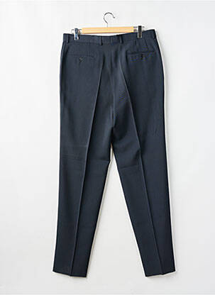 Pantalon droit fermeture zippée sous rabat avec crochet taille haute bleu HUGO BOSS homme