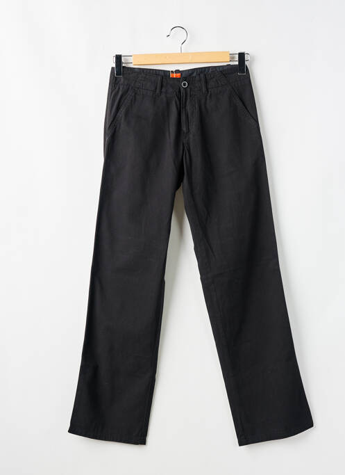 Pantalon droit tissage popeline taille normale noir HUGO BOSS homme