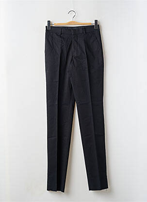 Pantalon slim fermeture zippée sous rabat avec crochet taille normale noir SAINT HILAIRE homme